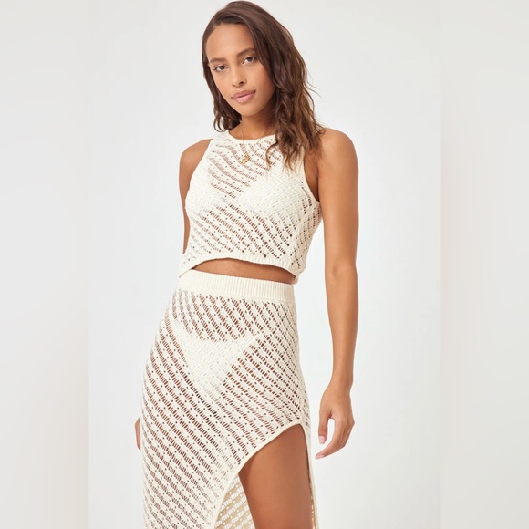 L*Space Gold Dust Coverup Set Size Small - Picture 1 of 5
